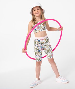 Legging de sport fille court à large ceinture élastique vue5 - GEMO (ENFANT) - GEMO