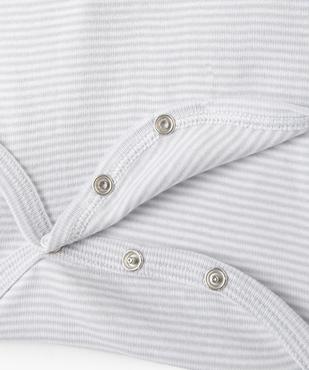 Bodies bébé à manches longues encolure américaine (lot de 5) - No gaspi vue2 - NOGASPI - GEMO