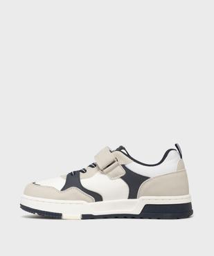 Baskets basses à scratch et lacets élastiques garçon - 5 Miles vue3 - 5 MILES - GEMO