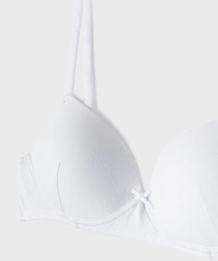 Soutien-gorge avec bonnets paddés fille vue2 - GEMO 4G FILLE - GEMO