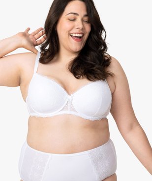 Soutien-gorge à armatures en dentelle à coques fines vue1 - GEMO(HOMWR FEM) - GEMO