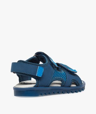 Sandales garçon à scratchs et semelle intérieure cuir vue4 - Nikesneakers (ENFANT) - Nikesneakers