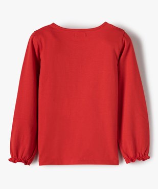Tee-shirt fille avec motif et sequins brodés – Lulu Castagnette vue4 - LULUCASTAGNETTE - GEMO