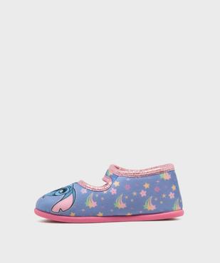 Chaussons babies à scratch en velours imprimés fille - Stitch vue3 - LILO & STITCH - GEMO
