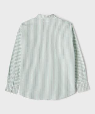 Chemise manches longues rayée en coton fille vue3 - GEMO (JUNIOR) - GEMO