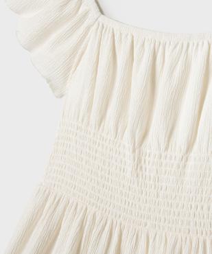 Robe à manches courtes avec col Bardot fille vue2 - GEMO (JUNIOR) - GEMO