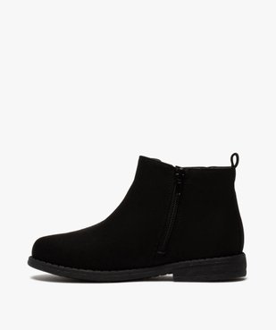 Boots fille style chelsea en suédine unie vue3 - GEMO (ENFANT) - GEMO
