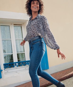 Chemise femme en voile à motif fleuri vue6 - GEMO(FEMME PAP) - GEMO