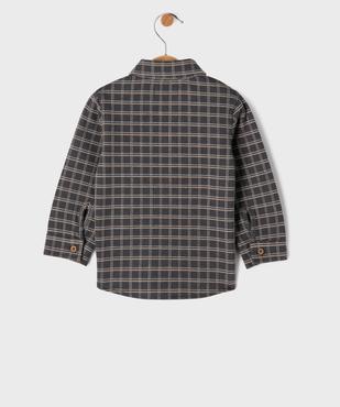 Chemise à carreaux en matière extensible bébé garçon vue3 - GEMO(BEBE DEBT) - GEMO