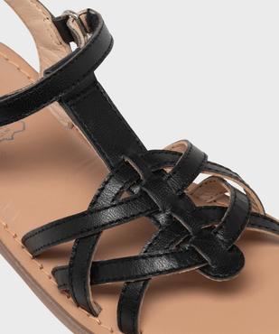 Sandales en cuir avec bride à scratch fille - Lovely Wings vue6 - LOVELY WINGS GEMO FOR GOOD - GEMO