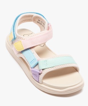 Sandales fille avec brides scratch en mesh  vue6 - LOVELY WINGS - GEMO