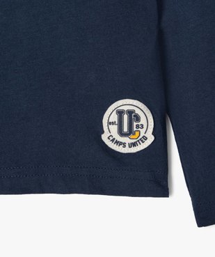 Tee-shirt garçon à manches longues imprimé - Camps United vue3 - CAMPS UNITED - GEMO
