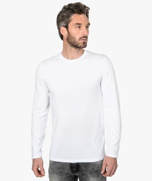Tee-shirt homme à manches longues en coton bio vue1 - GEMO C4G HOMME - GEMO
