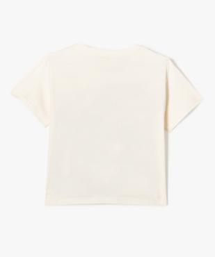 Tee-shirt manches courtes motif Bulma fille - Dragon Ball vue3 - DRAGON BALL Z - GEMO