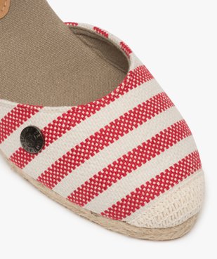Sandales femme en toile à talon compensé – Terre de Marins vue6 - TERRE DE MARINS - GEMO