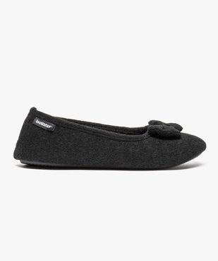 Chaussons ballerines avec noeud sur le dessus - Isotoner vue1 - ISOTONER - GEMO