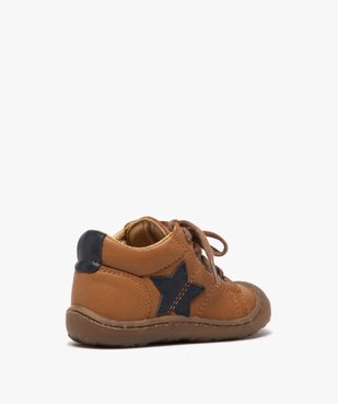 Chaussures premiers pas à lacets bébé garçon - Bopy vue4 - BOPY - GEMO