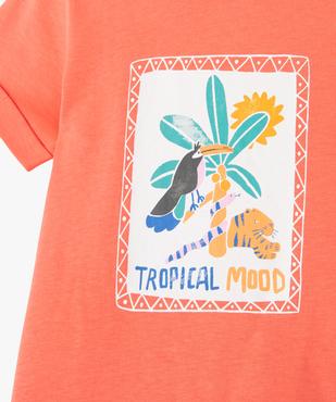 Tee-shirt à manches courtes avec motif jungle bébé garçon vue2 - GEMO(BEBE DEBT) - GEMO