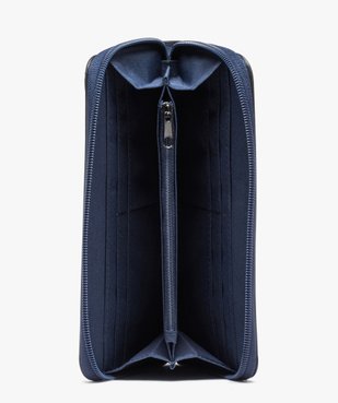 Portefeuille femme zippé en vernis mat avec zip ruban vue3 - GEMO (ACCESS) - GEMO