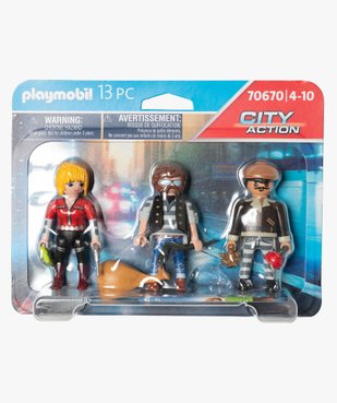 Jouet enfant équipe de bandits - Playmobil vue1 - DIVERS LICENCE - GEMO