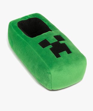 Chaussons garçon en volume à bout carré Minecraft vue5 - MINECRAFT - GEMO