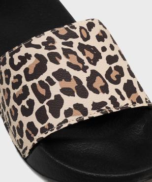 Mules de piscine à motif léopard femme vue6 - GEMO (PLAGE) - GEMO