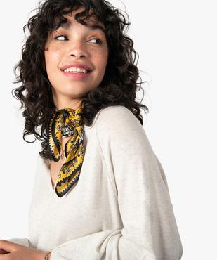 Pull femme à col polo avec larges emmanchures raglan vue2 - GEMO(FEMME PAP) - GEMO