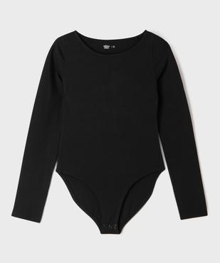 Body manches longues à col bateau fille vue2 - GEMO 4G FILLE - GEMO