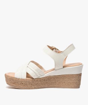 Sandales femme à talon compensé coupe spéciale pied large vue3 - Nikesneakers(URBAIN) - Nikesneakers