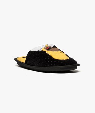 Chaussons hommes forme mules en velours - Les Simpsons vue2 - SIMPSONS - GEMO