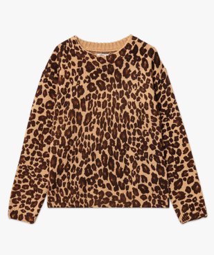 Pull à col rond à motifs femme vue4 - GEMO(FEMME PAP) - GEMO