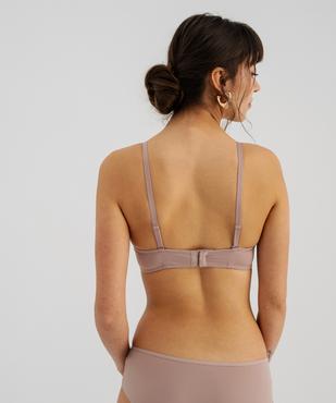  Soutien-gorge bandeau en microfibre avec bretelles muti-positions vue2 - GEMO 4G FEMME - GEMO