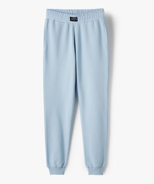 Jogging fille en jersey fin et taille élastiquée vue1 - GEMO (JUNIOR) - GEMO