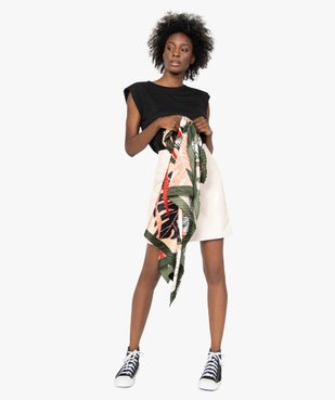 Foulard femme gaufré avec motif exotique vue1 - Nikesneakers (ACCESS) - Nikesneakers