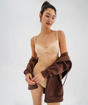 Soutien-gorge corbeille en microfibre femme vue2 - GEMO 4G FEMME - GEMO
