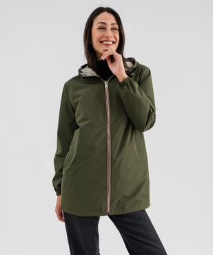 Imperméable réversible et déperlant à capuche femme vue1 - GEMO 4G FEMME - GEMO