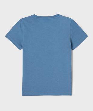 T-shirt uni à poche poitrine garçon vue3 - GEMO 4G GARCON - GEMO