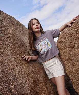 Tee-shirt court avec motif manga fille - Sakura vue1 - SAKURA CARD CAP - GEMO