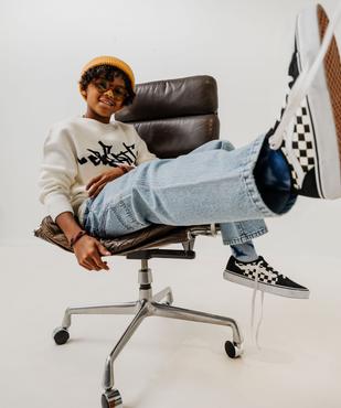 Pull en viscose avec inscription poitrine garçon vue6 - GEMO (JUNIOR) - GEMO