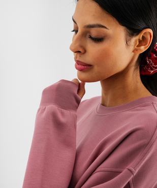 Sweat en modal souple et doux femme vue2 - GEMO 4G FEMME - GEMO