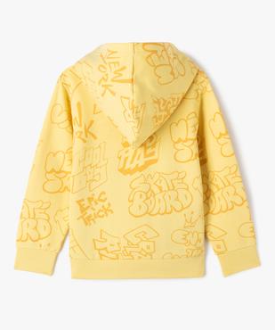 Sweat à capuche imprimé garçon vue4 - GEMO (ENFANT) - GEMO