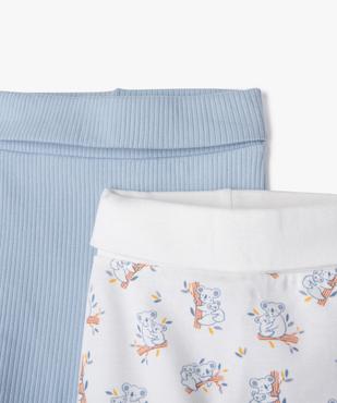 Pantalon à pieds et ceinture élastique en jersey bébé (lot de 2) vue3 - GEMO 4G BEBE - GEMO