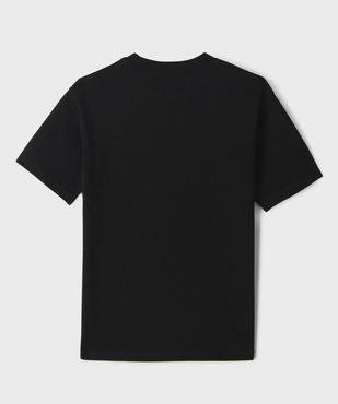 Tee-shirt uni à col rond garçon vue3 - GEMO (JUNIOR) - GEMO