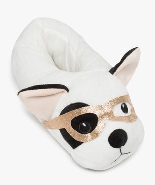 Chaussons femme 3D en forme de tête de chien vue5 - GEMO(HOMWR FEM) - GEMO