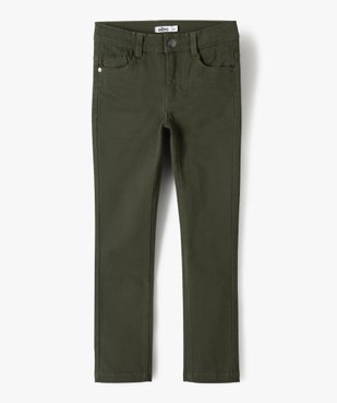 Pantalon garçon coupe skinny en toile extensible vue1 - GEMO 4G GARCON - GEMO
