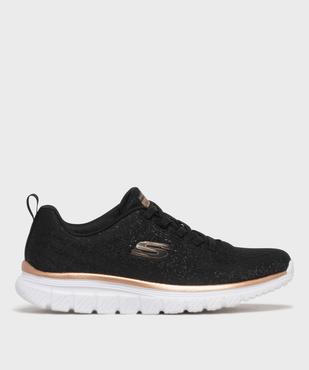 Baskets en mesh léger et pailleté femme - Skechers vue1 - SKECHERS - GEMO