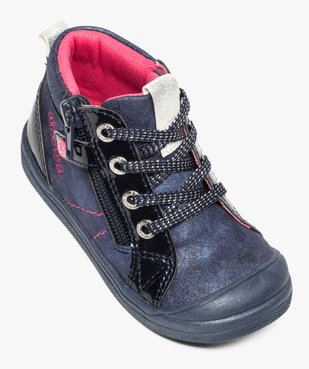 Bottines bébé fille avec empiècements vernis - Absorba vue5 - ABSORBA - GEMO