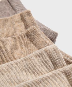 Chaussettes femme ultra courtes unies (lot de 5) vue2 - GEMO 4G FEMME - GEMO