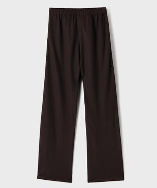 Pantalon fluide en maille gaufrée fille vue3 - GEMO (JUNIOR) - GEMO