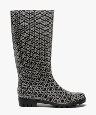 Bottes de pluie femme à paillettes et imprimé fantaisie vue1 - GEMO (EQUIPT) - GEMO